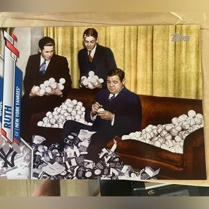 New 2020 TOPPS SERIES 2  BABE RUTH SUPER SHORT PRINT NEW YORK YANKEES numbered